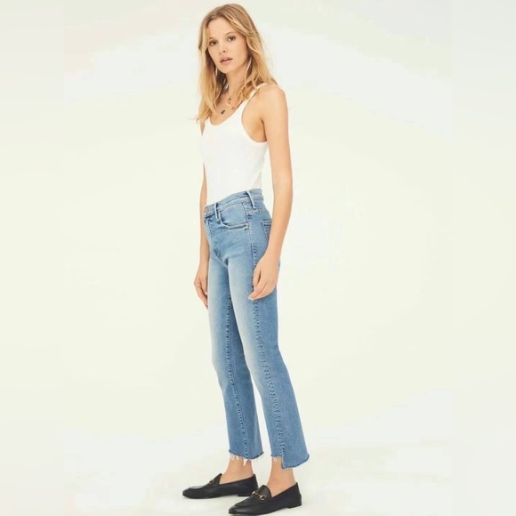 NWT Mother The Insider Crop Step Fray Jeans - Picture 3 of 11
